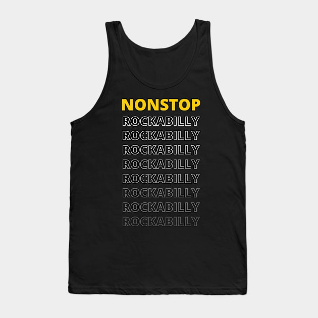 Nonstop Rockabilly Music Tank Top by Spyder Art